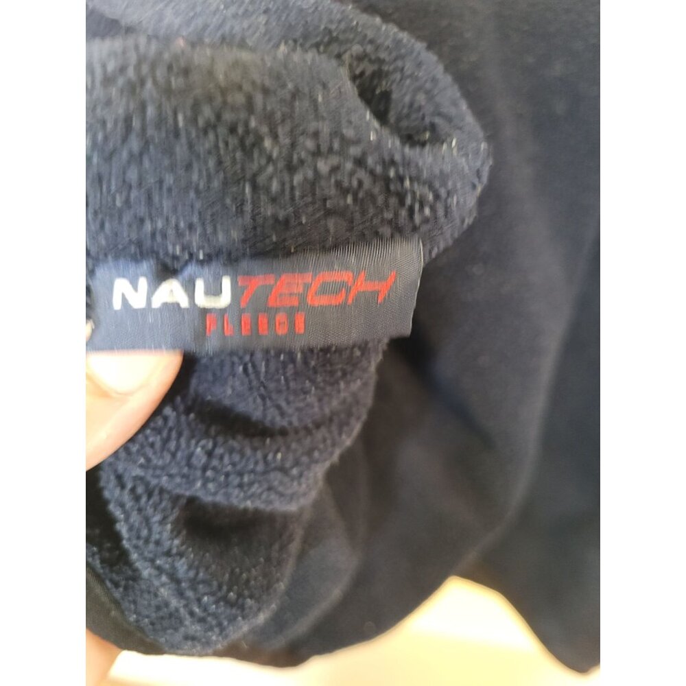 Nautica Competition Navy Fleece Pullover Sweatshirt M - Picture 6 of 6